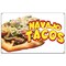 Signmission Navajo Tacos Banner Concession Stand Food Truck Single Sided B-Navajo Tacos19 - alternate 1